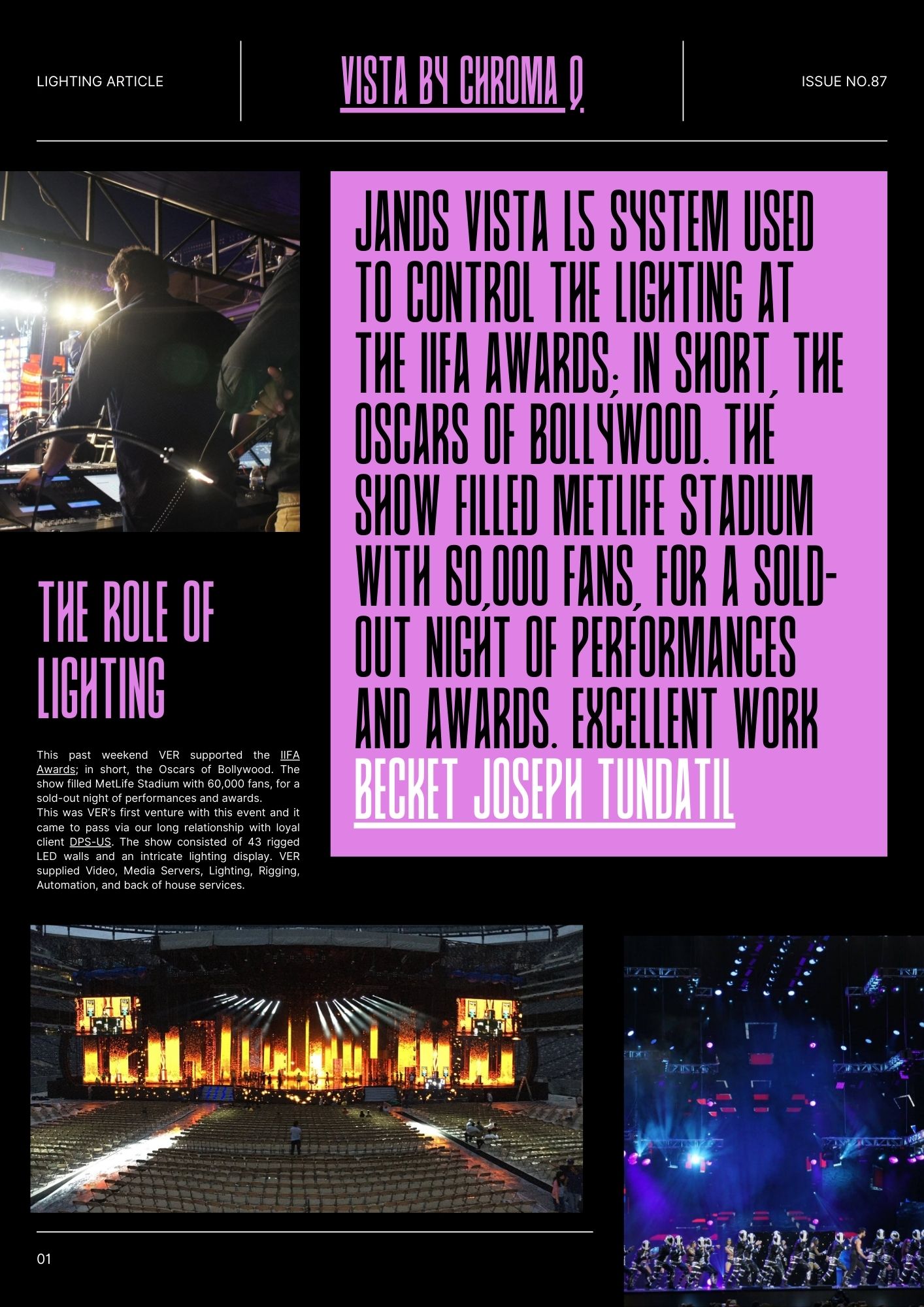 Becket tundatil Iifa award